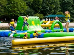 Inflatable Obstacle Course On Morris Co. Lake Back In 2019