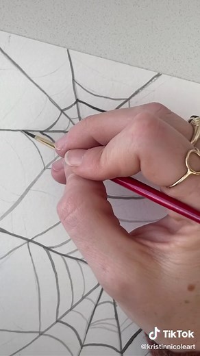 How to Paint Realistic Spider Webs with Watercolor