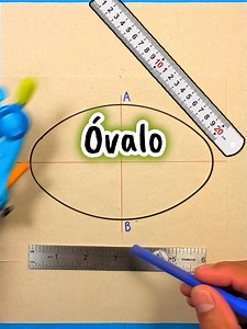 Cómo dibujar un óvalo con regla y compás — método fácil