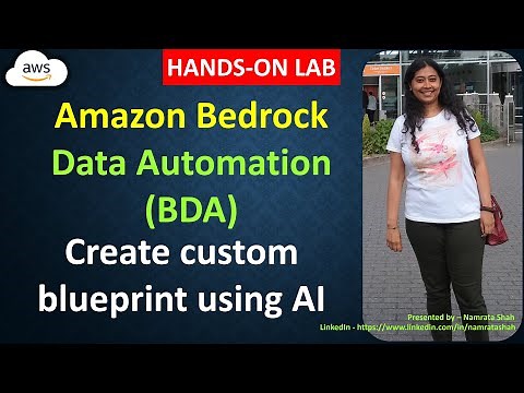 Amazon Bedrock Data Automation (BDA) - Create custom blueprint with AI