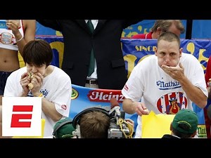 Joey Chestnut beats Takeru Kobayashi to win 2007 Nathan's Hot Dog Eating Contest | ESPN Archive