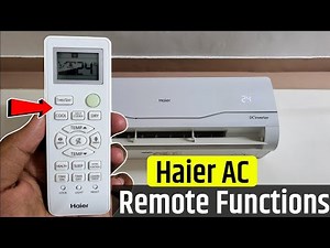 Haier AC Remote Function | haier ac remote operation | haier remote | haier ac remote setting