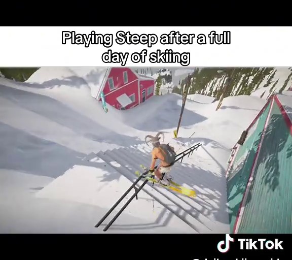 1 day till christmas break #skiing#steep#skitok