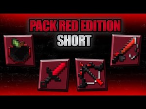 ★ Best RED Minecraft PvP Texture Pack l Pack Red Edition SHORT Sword ★