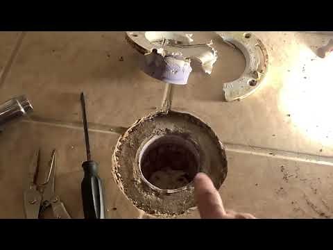 Super Easy Removal of Glued in PVC Toilet Flange!