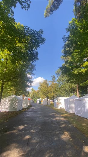 Sneak peek at how Art Fair is looking so far 🤩 We can’t wait to open the gates at 11AM tomorrow and see everyone! It’s going to be a beautiful weekend ✨ | Pyramid Hill Sculpture Park