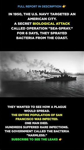 The Day the Gov't POISONED San Francisco ☣️🌫️ #shorts #history #mystery
