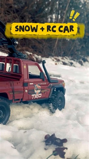 Snow ❄️ RC CAR #automobile #rcdrift #rccars #rcoffoad #toycars #snow #rcfun #rcdriver #testdrive