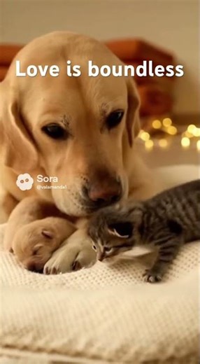 Mamma lab loves kittens #puppy #dogs #cute #cat
