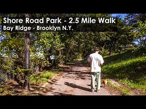 Walking in BAY RIDGE Brooklyn NYC | Shore Road Park | 4K Walking Tour NYC | Nature Ambience ASMR