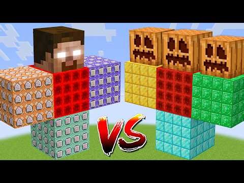 COMMAND BLOCK HEROBRINE vs All Minecraft Bosses - Minecraft Mob Battle