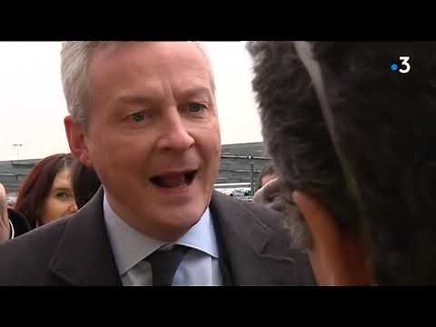 Bruno Le Maire strongly challenged by a PSA Mulhouse worker