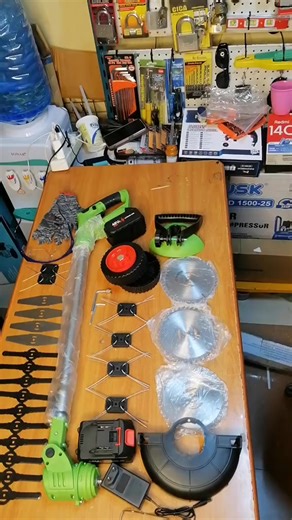 🌿🔥 2 IN 1 Grass Cutter & Brush Cutter 🔥🌿 Make compound cleaning fast and effortless! 💪 ✅ Powerful cordless design ✅ Cuts grass, weeds & tough bushes ✅ Comes with multiple blades for different work ✅ Rechargeable battery – no fuel needed ✅ Perfect for homes, farms & compounds 📦 Complete set ready for work! 0111966334 📩 DM to order now 📍 Available at Palmolive Electronics #GrassCutter #BrushCutter #GardenTools #PowerTools #KenyaBusiness 🌿