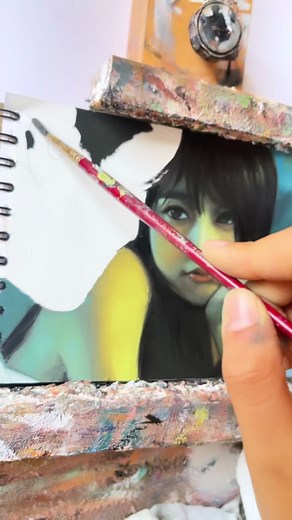 Oil Painting in a Sketchbook