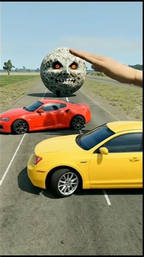 Big & Small Cars vs Giant Hand Slap in the game BeamNG.drive #shorts #beamngdrive