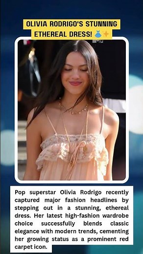 Olivia Rodrigo STUNS in Ethereal Red Carpet Dress! ✨ #OliviaRodrigo