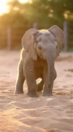 Baby Elephant Tries to Sit Like a Human 😂🐘