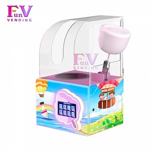 [Hot Item] Popular Intelligent Business Vending Machine Candy Machine Making Robot Cotton Candy Vending Machine