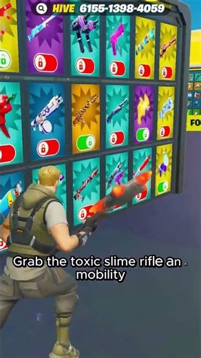 How to get the Toxic Slime Shotgun in 1v1 With Every Gun