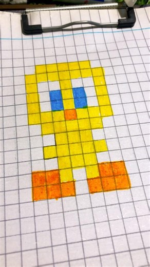 Tweety 🐥| #viral #yt #art #pixelart #drawing #loneytunes #tweety #artandcraft #mydoodleworld