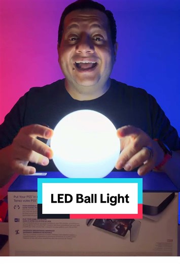 This LED Ball Light is a budget friendly way to add some super cool ambiance to any room. Makes an awesome gaming mood light for your gaming set up. #tinoreviews #ledballlight #led #newyearnewme #tiktokshopcreatorpicks