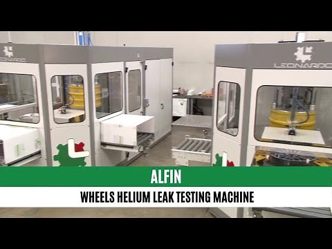 ALFIN Helium leak testing machine for alloy wheels