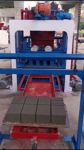 Fully automatic cement brick-making machine capable of producing cement bricks in various sizes.