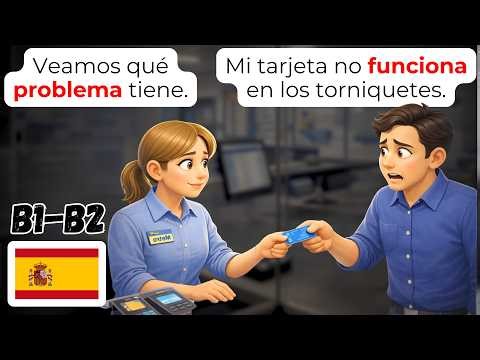 🇪🇸 Learn Spanish in 25 Minutes: 60+ Metro & Transport Phrases | B1-B2
