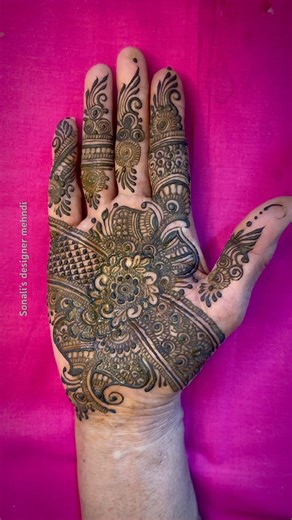 Elegant Arabic Mehndi 🌿| Simple & Trendy Front Hand Mehndi