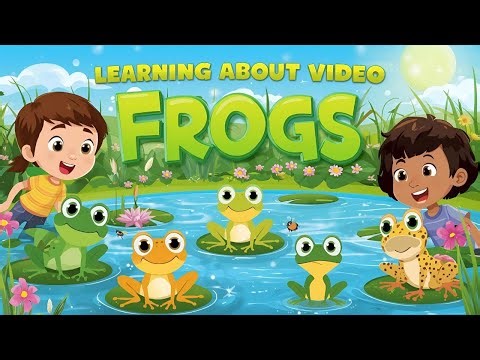 Learning About Frogs 🐸 Fun Facts, Sounds & Habitats | Kids Educational Video