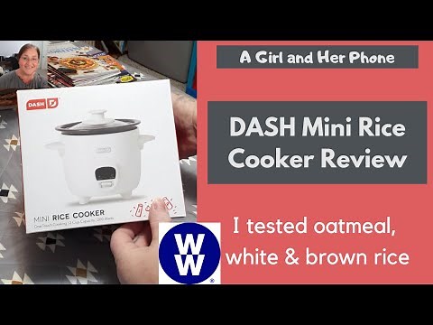 DASH MINI RICE COOKER REVIEW USING OATMEAL, WHITE & BROWN RICE | MY WEIGHT LOSS JOURNEY
