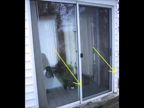 How to take apart sliding glass doors