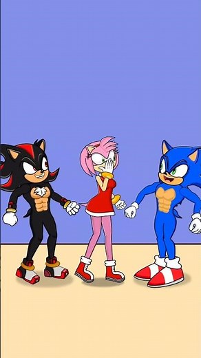 Sonic & Shadow farting on Amy 💙🦔🖤🦔🍑💨🩷🦔