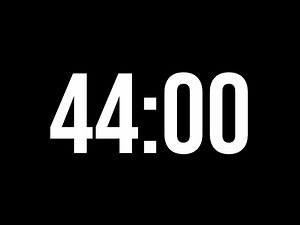 44 Minute Timer | Black Screen Timer Without Tick Sounds | 2640 Seconds Timer