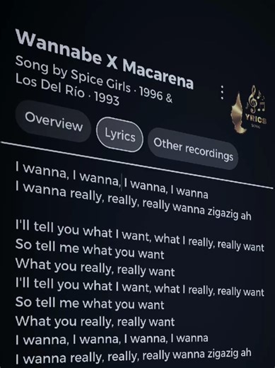 Wannabe X Macarena 🎵🎶 #wannabe #macarena #spicegirls #losdelrio #lyricssong9911
