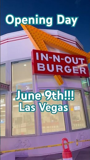 In-N-Out GRAND OPENING on the Las Vegas Strip! #lasvegas #InNOut #grandopening #youtubeshorts