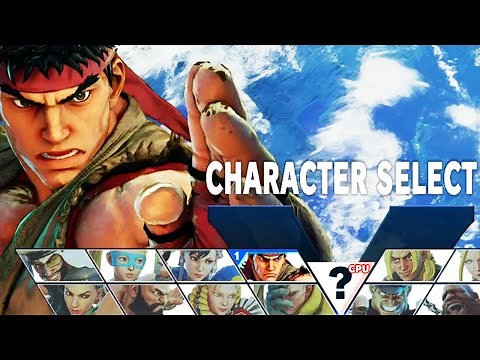 [VG Rosters] Street Fighter V All Characters [PS4] 1080p HD