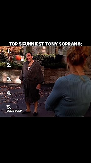 TOP 5 FUNNIEST TONY SORPANO MOMENTS🤣 #tonysoprano #funny #top5 #tvshow #thesopranos
