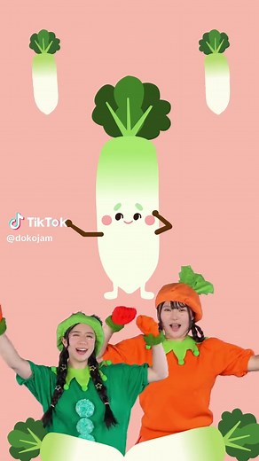 冬のやさい🥬🩵 #やさいのうた #手遊びうた #こどものうた #キッズソング #どこでもジャンボリー