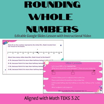 Rounding Whole Numbers Lesson | Math TEKS 3.2C | STAAR Question Stems