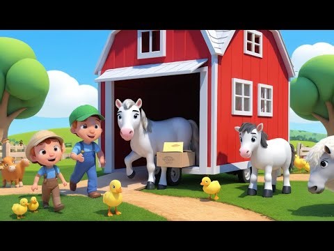 Pony Delivers the Farm Mail 🐴📮 | 3D Animated Nursery Rhyme | Fun Learning Song for Kids