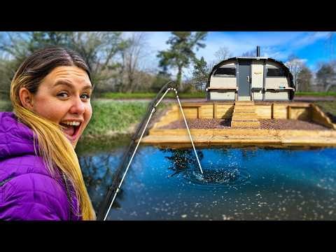 Fishing a BRAND NEW Lake from a Luxury Land Pod!?