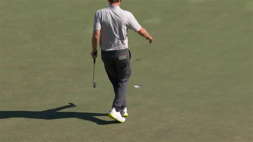 Matt Fitzpatrick sinks 26-foot birdie putt on No. 12 at Valspar