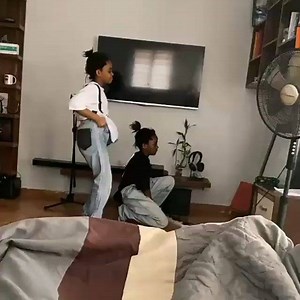 Busola Dakolo's children trying out their father's new clothes.  #dakolo | Burst info | Facebook
