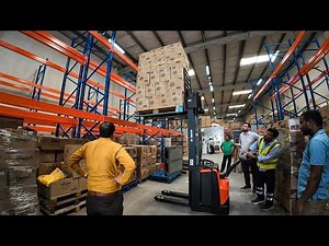 Demonstration of our Fully Electric stacker/forklift