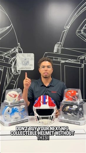 Make sure the next NFL collectible helmet you buy has THIS…
