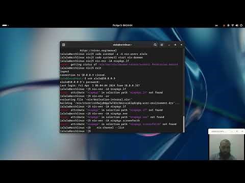 Nix package manager installation on Arch Linux from the AUR