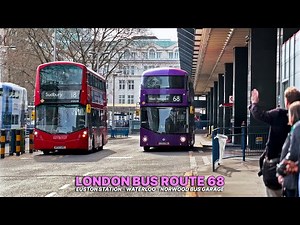 London Bus Ride from Central to Outskirts: Bus Route 68, Euston to West Norwood | Upper deck views 🚌