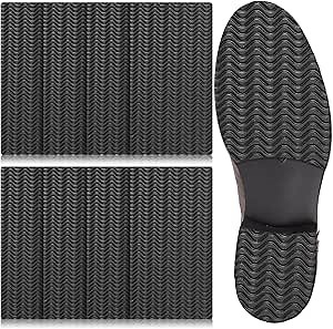 Eurzom 8 Pcs Shoe Grips on Bottom of Shoes No Slip Bottom Pad Self Adhesive Sole Protector Anti Slip Grips for Heel No Skid Pads for Sneakers Slippers(5.9 x 3.2 Inch,Black)
