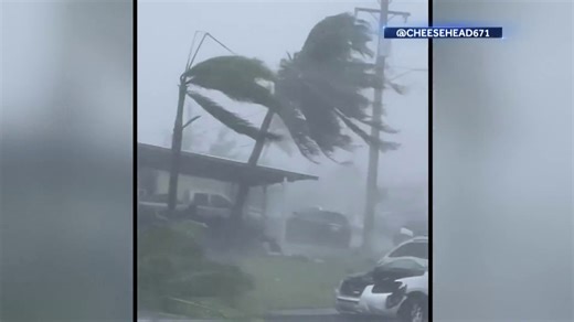 Massive typhoon slams Guam